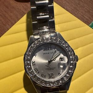 Invicta Silver Women's Watch with Crystal Accents
